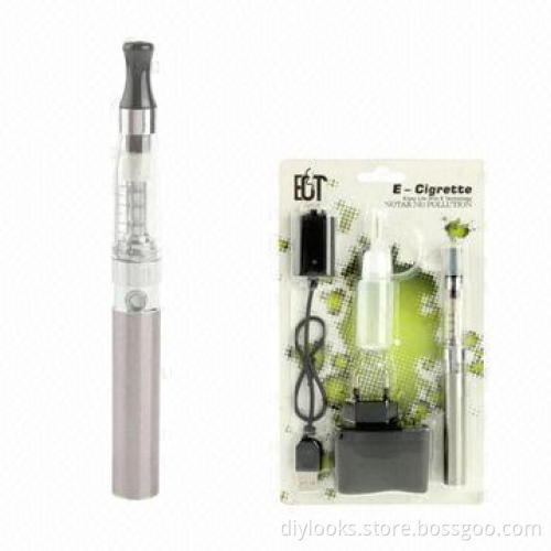 CE4 650mAh Single Rod Quit Smoking USB Rechargeable Electronic Cigarettes (Stainless Steel), 1.6mL